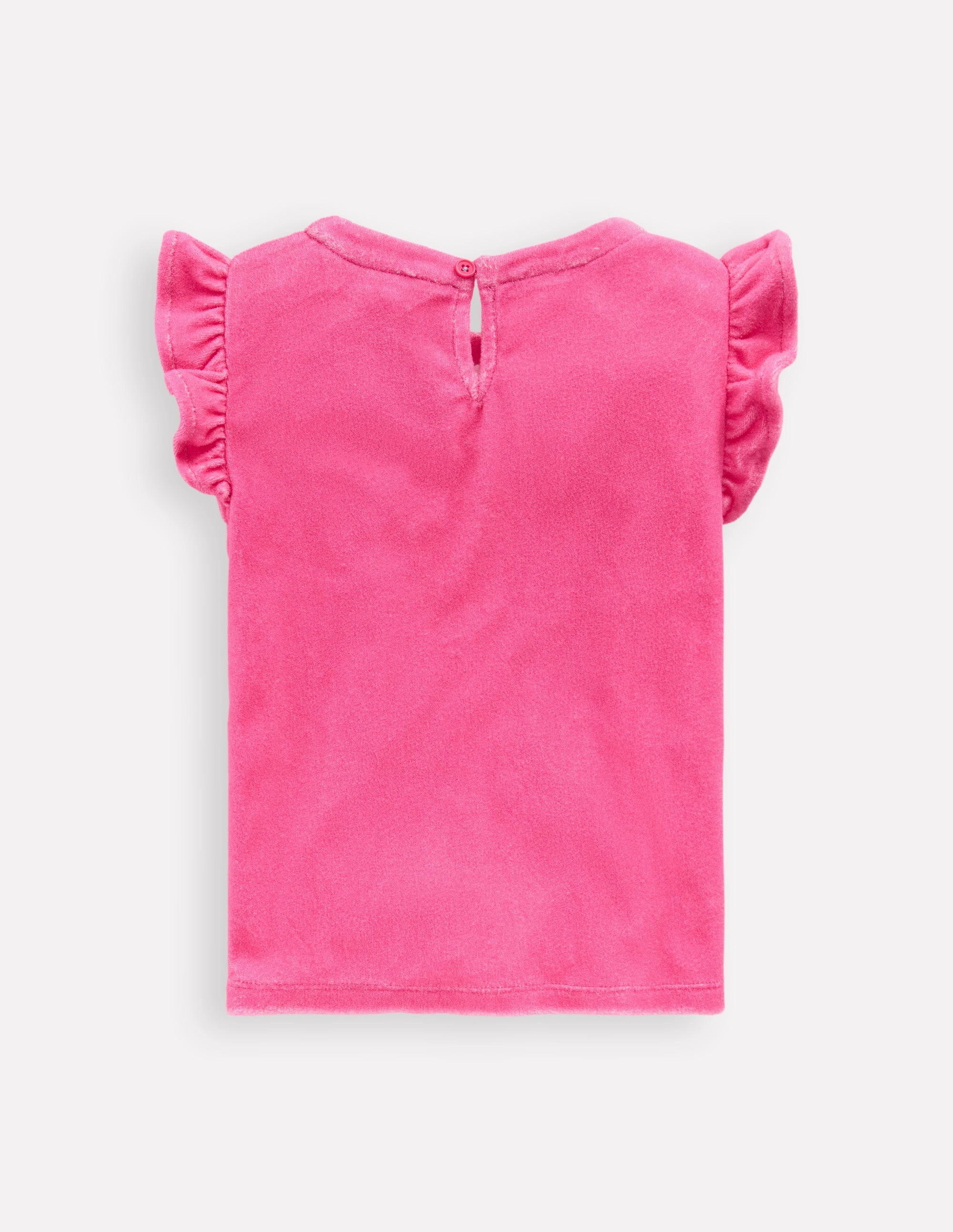 Recycled Fiber Blend Relaxed Towelling Top-Sorbet Pink