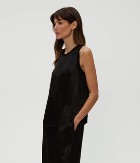 summer look SHAY SATIN RIB BINDING TANK