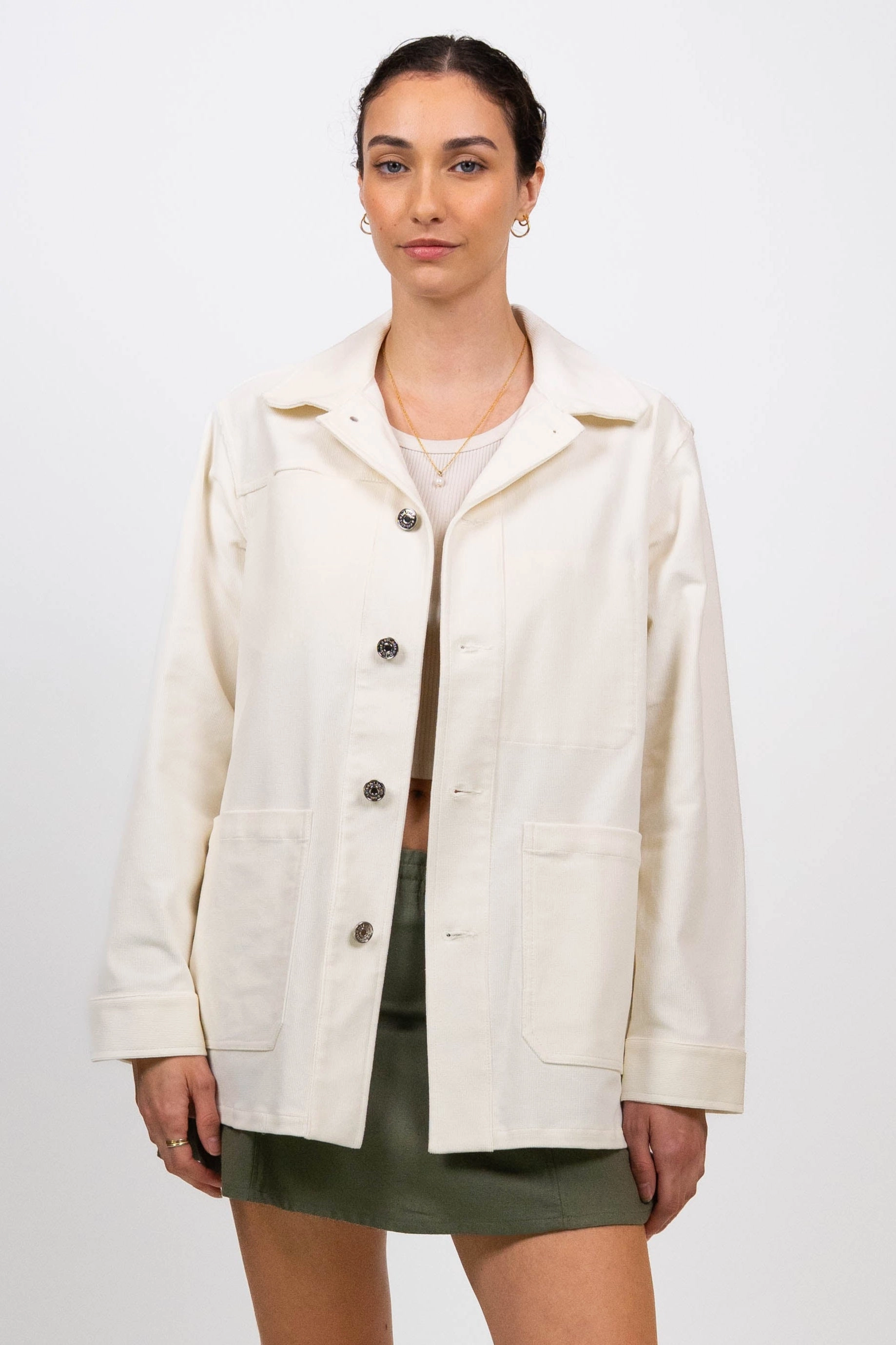 Multi Panel Design Layered Sleeve Utility Jacket (Sizes S - 2XL)