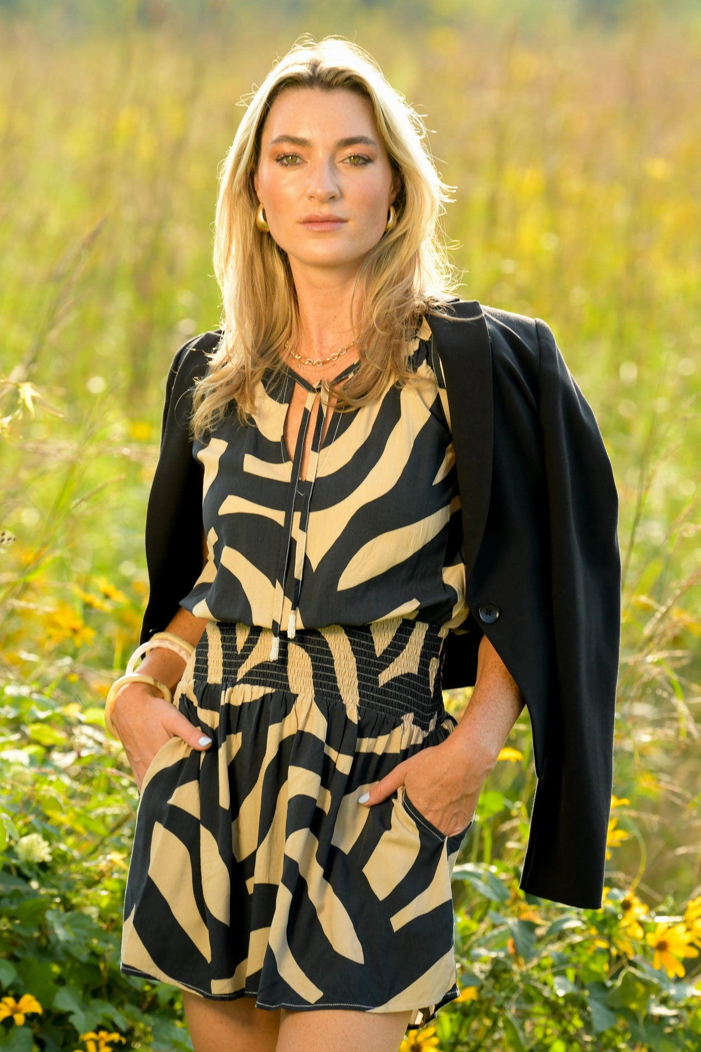 Remi Dress / Black & Taupe Mod Versatile Piece