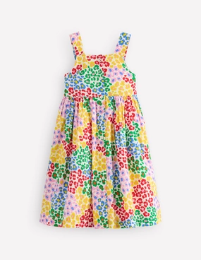 Remy Button Through Dress-Multi Rainbow Leopard Fresh Stitch