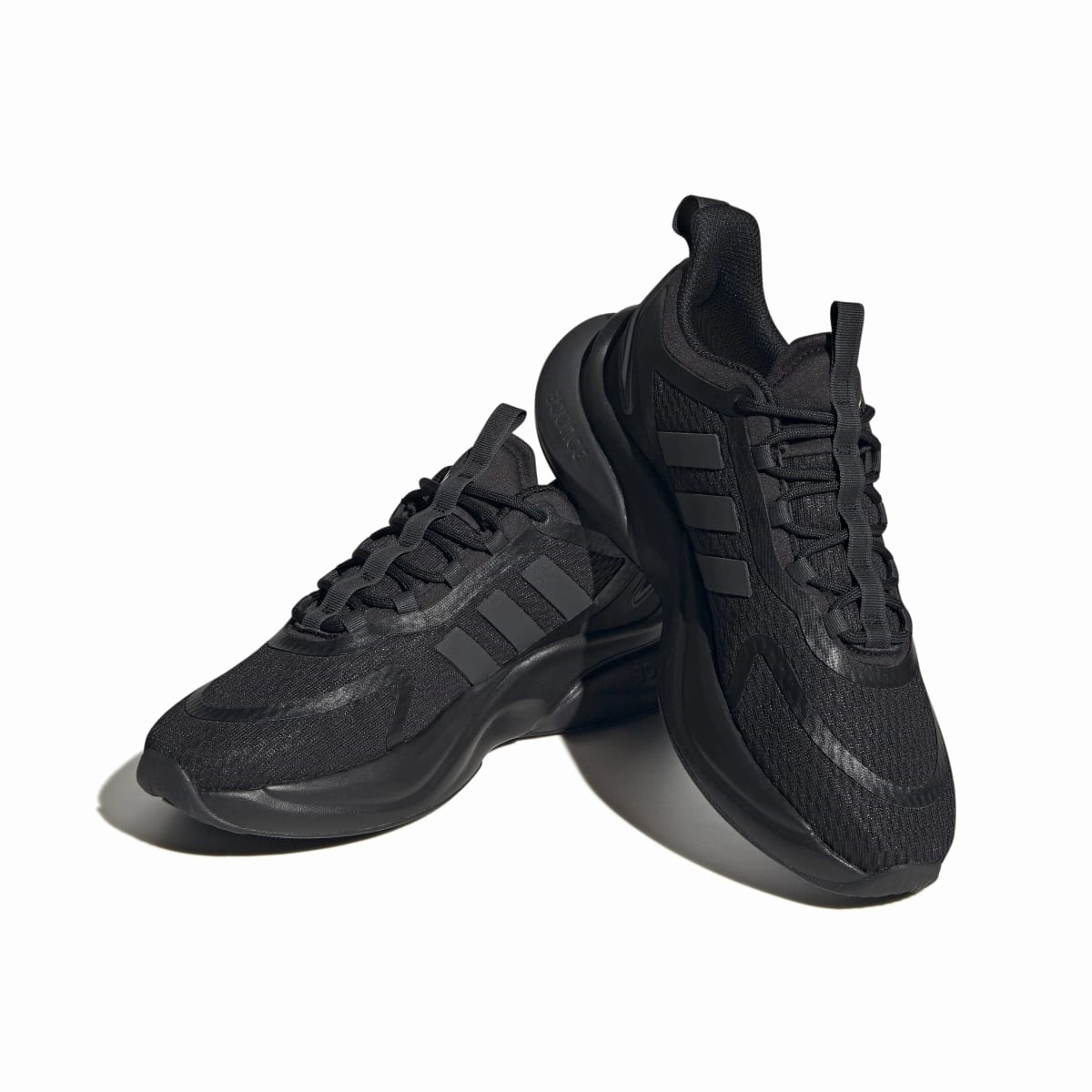 Non Slip Standing Workers ADIDAS HP6149 ALPHABOUNCE  WMN'S (Medium) Black/Carbon/Gold Mesh Running Shoes