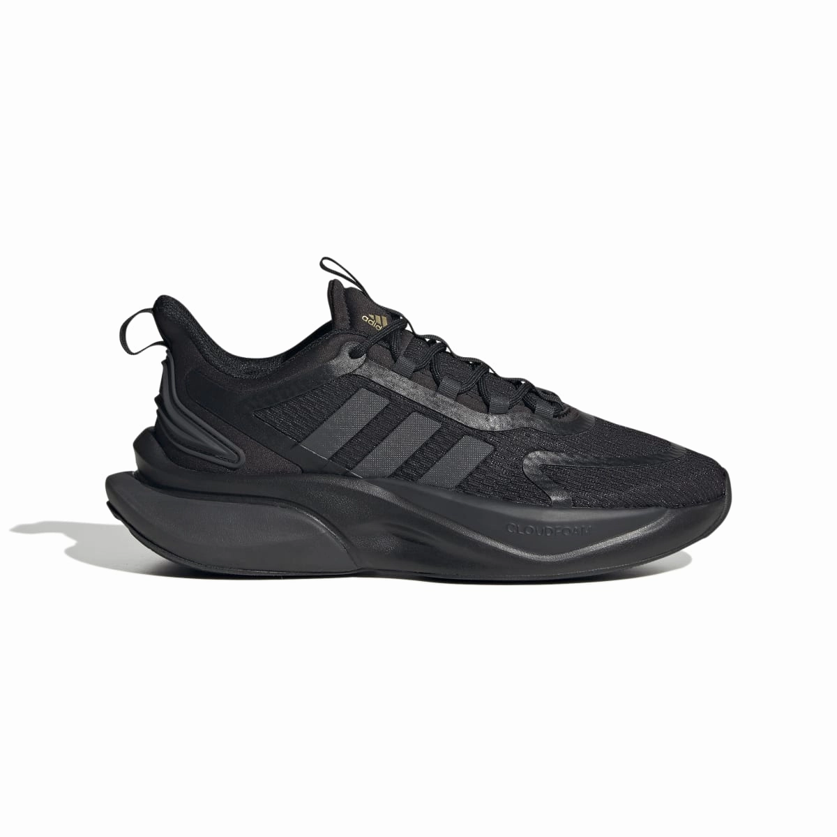 ADIDAS HP6149 ALPHABOUNCE  WMN'S (Medium) Black/Carbon/Gold Mesh Running Shoes Waterproof Daily Walk