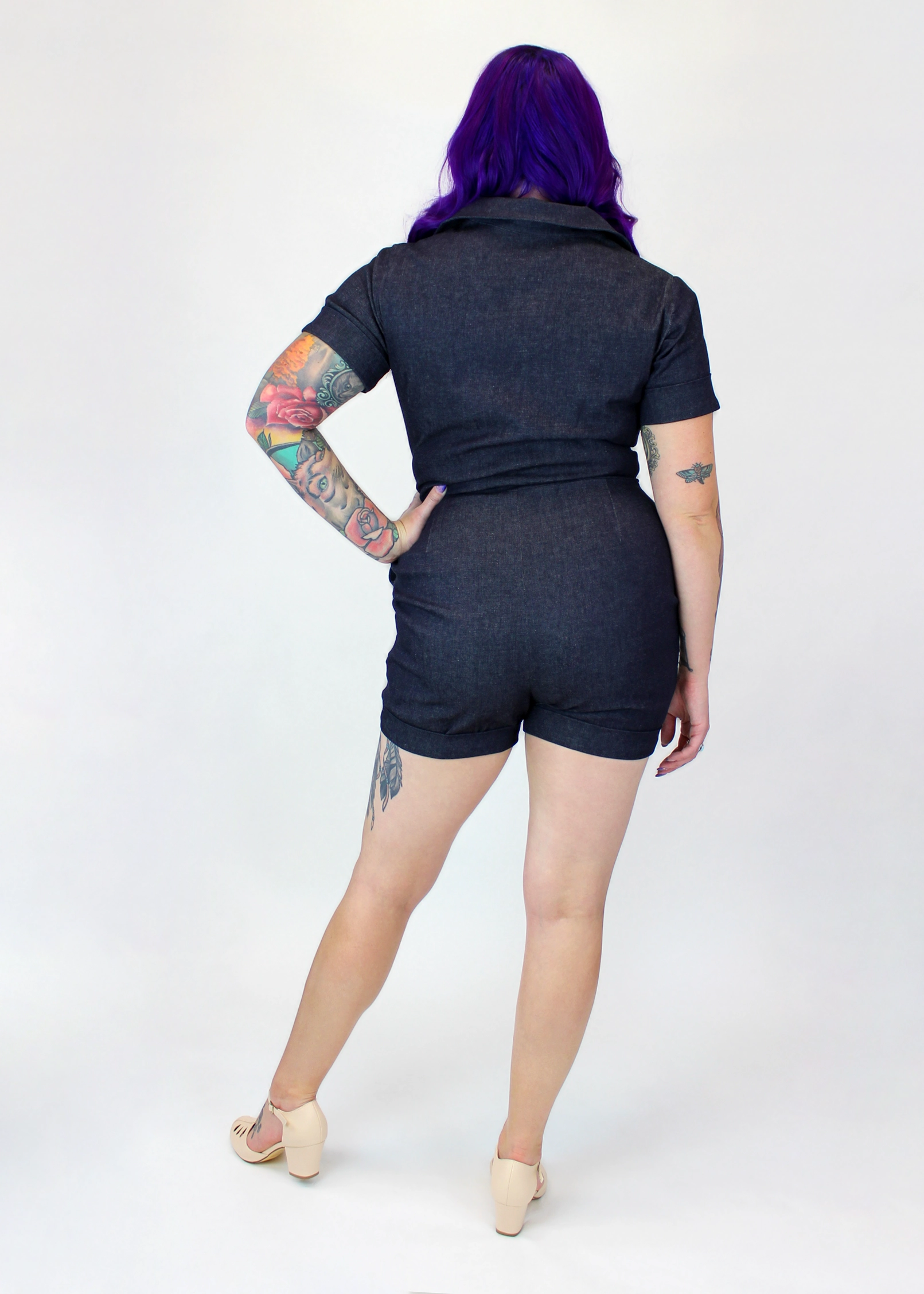 One Piece Denim Romper #DRS Fine Casual