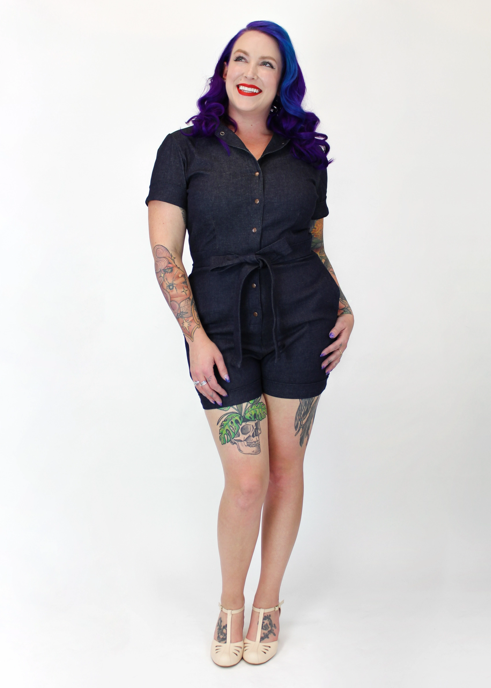 Relax Weekend Stylish Durable One Piece Denim Romper #DRS