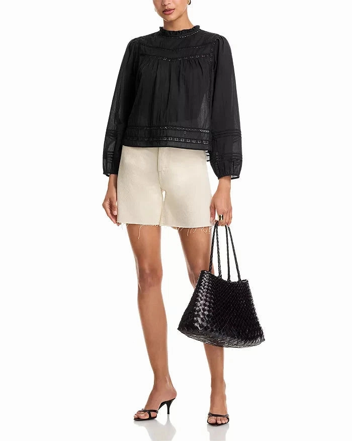 Reyna Blouse Black Eco friendly materials