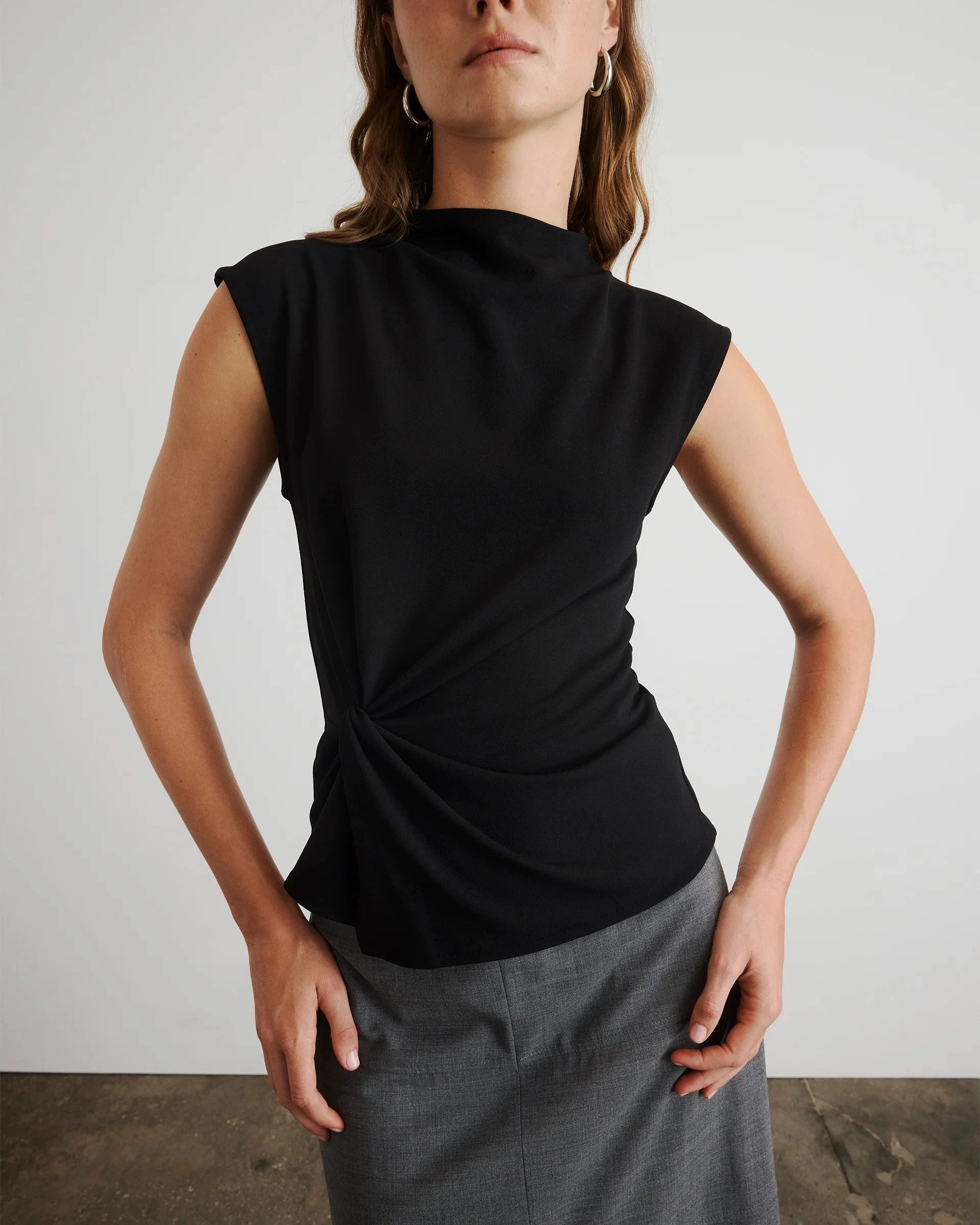 Robin Top Black SlimFit