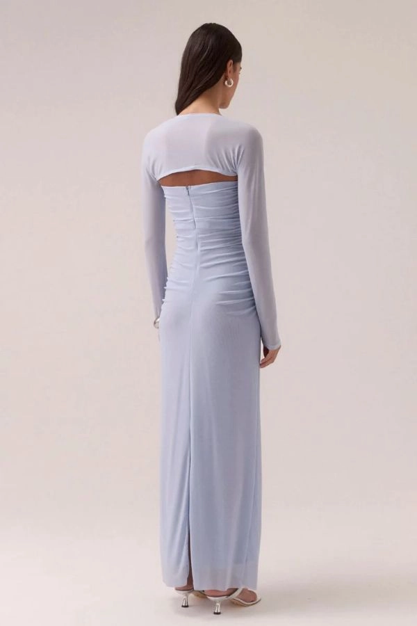 Myriad Bolero Dress Cool Blue Semi Sheer