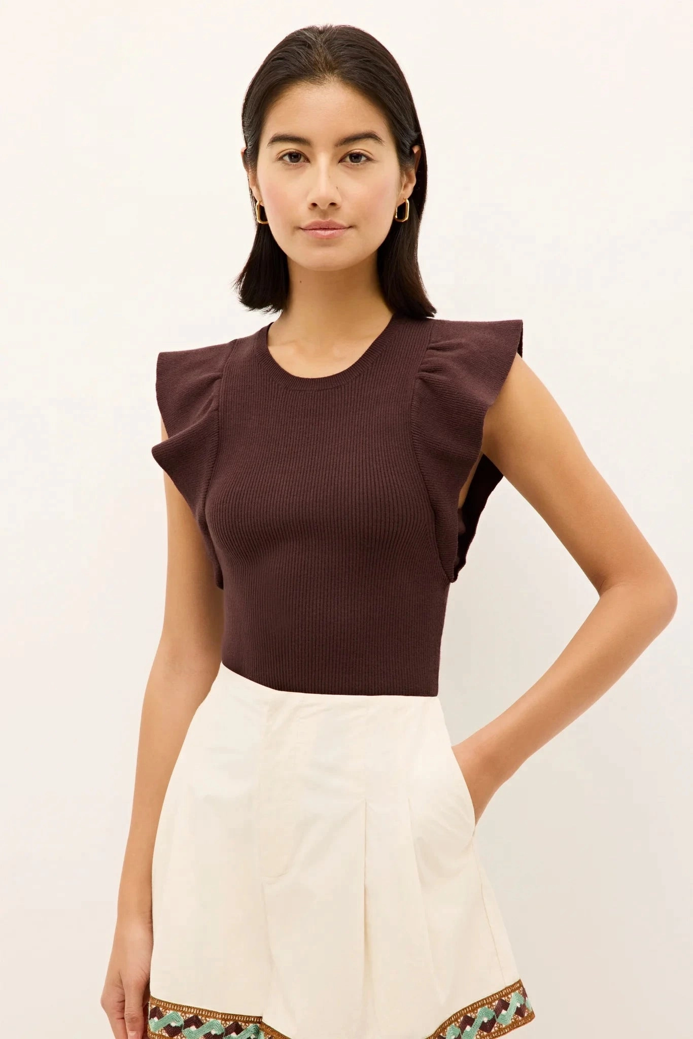 Adjustable Cuff Rory Top Java