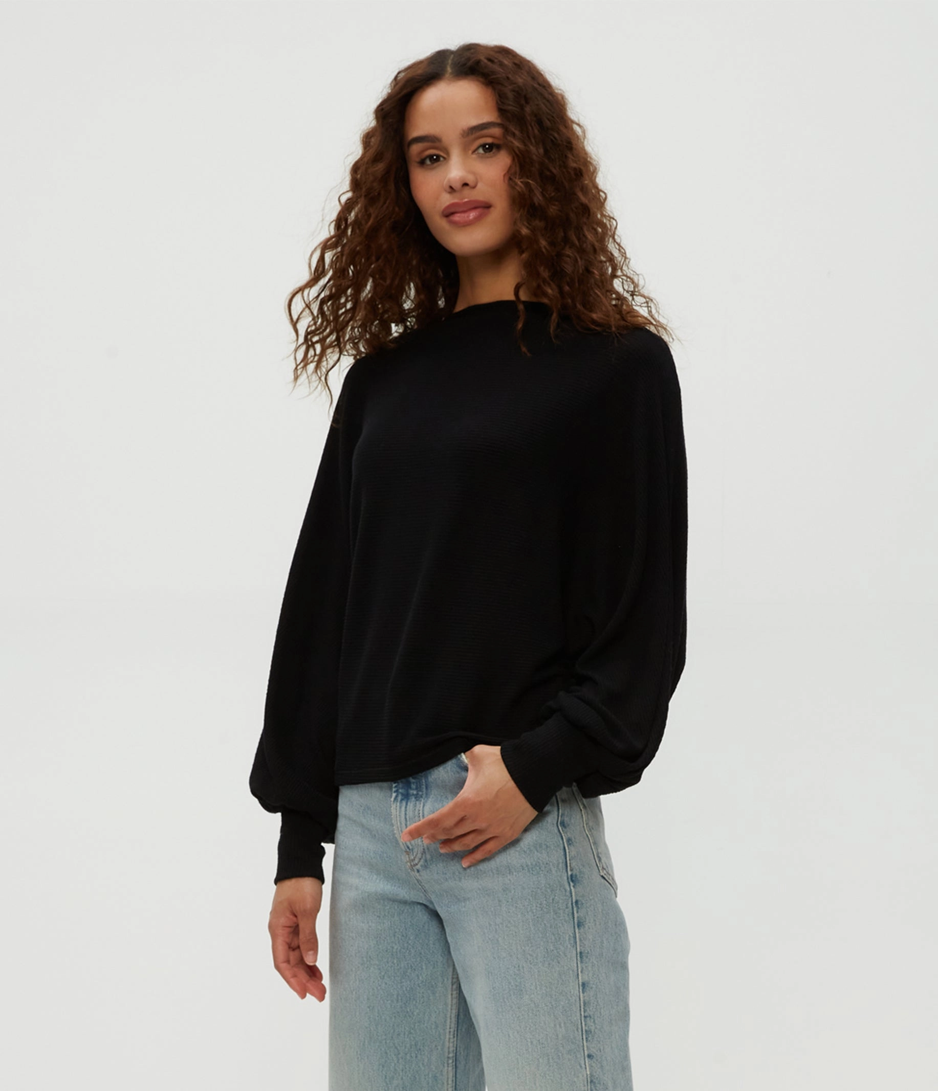 ROXY BALLOON SLEEVE TOP Thermal Regulation Technology Sporty Sweatshirt