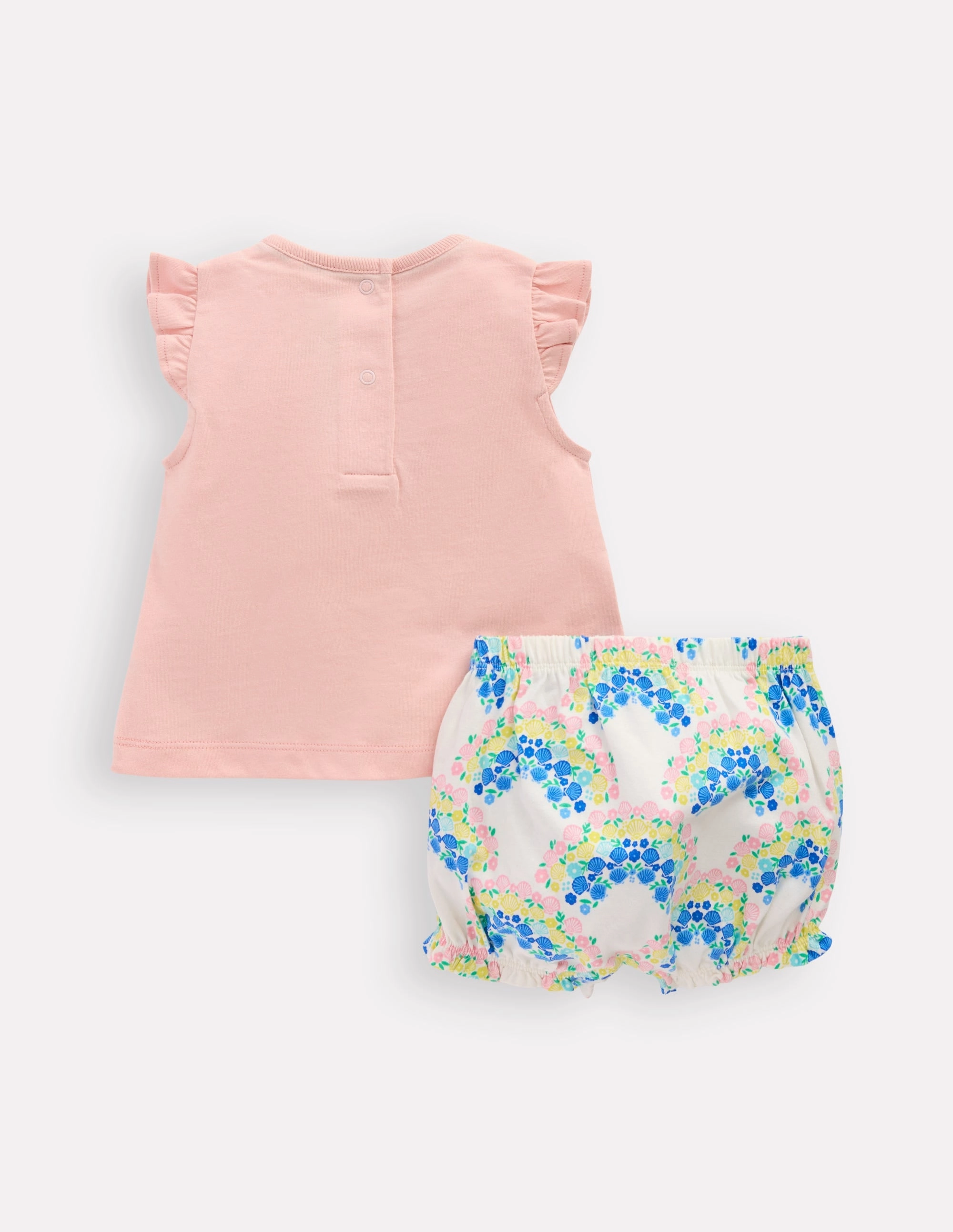 Ruffle Jersey Playset-Coconut Milk Rainbow Shells Yoga Youth