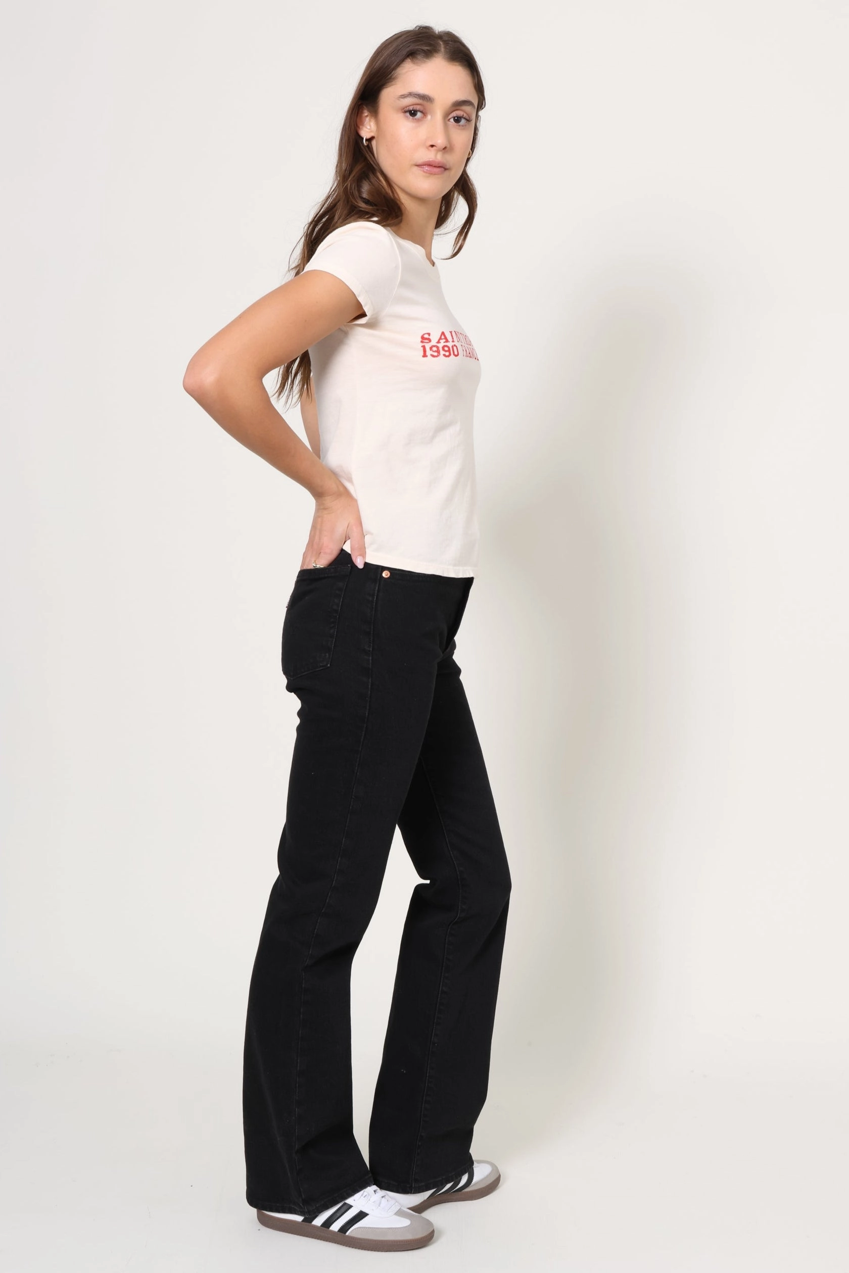 Eco Conscious Dye Process Seamless Construction Design SAINT TROPEZ 1990 FRANCE TEE