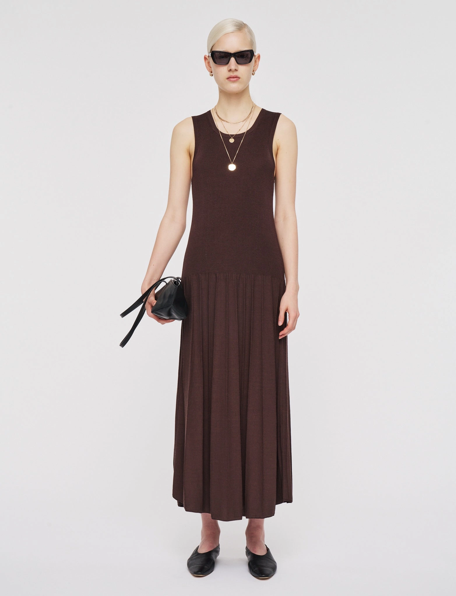 Natural Flow Satiny Rib Knit Dress
