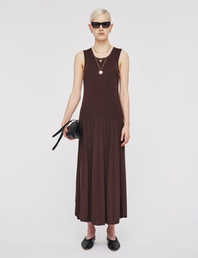 Natural Flow Satiny Rib Knit Dress