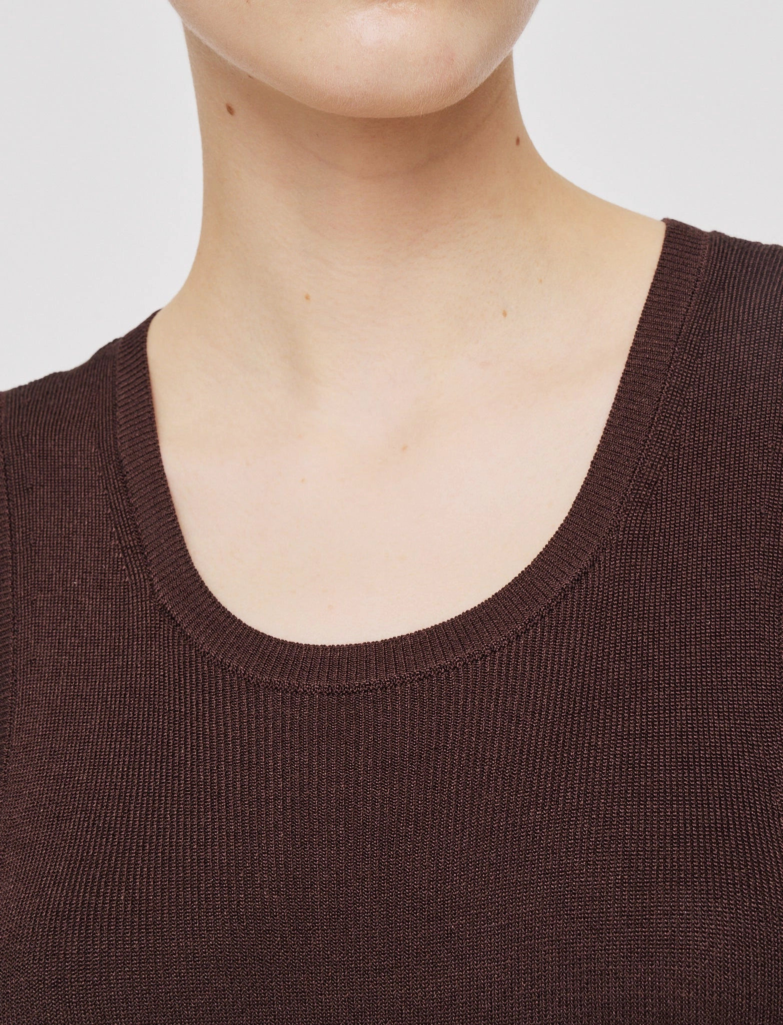 everyday staple Satiny Rib Knit Dress