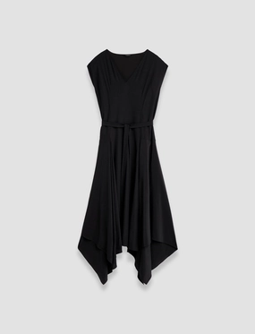 Silk Crepe de Chine Goodman Dress Clean Texture