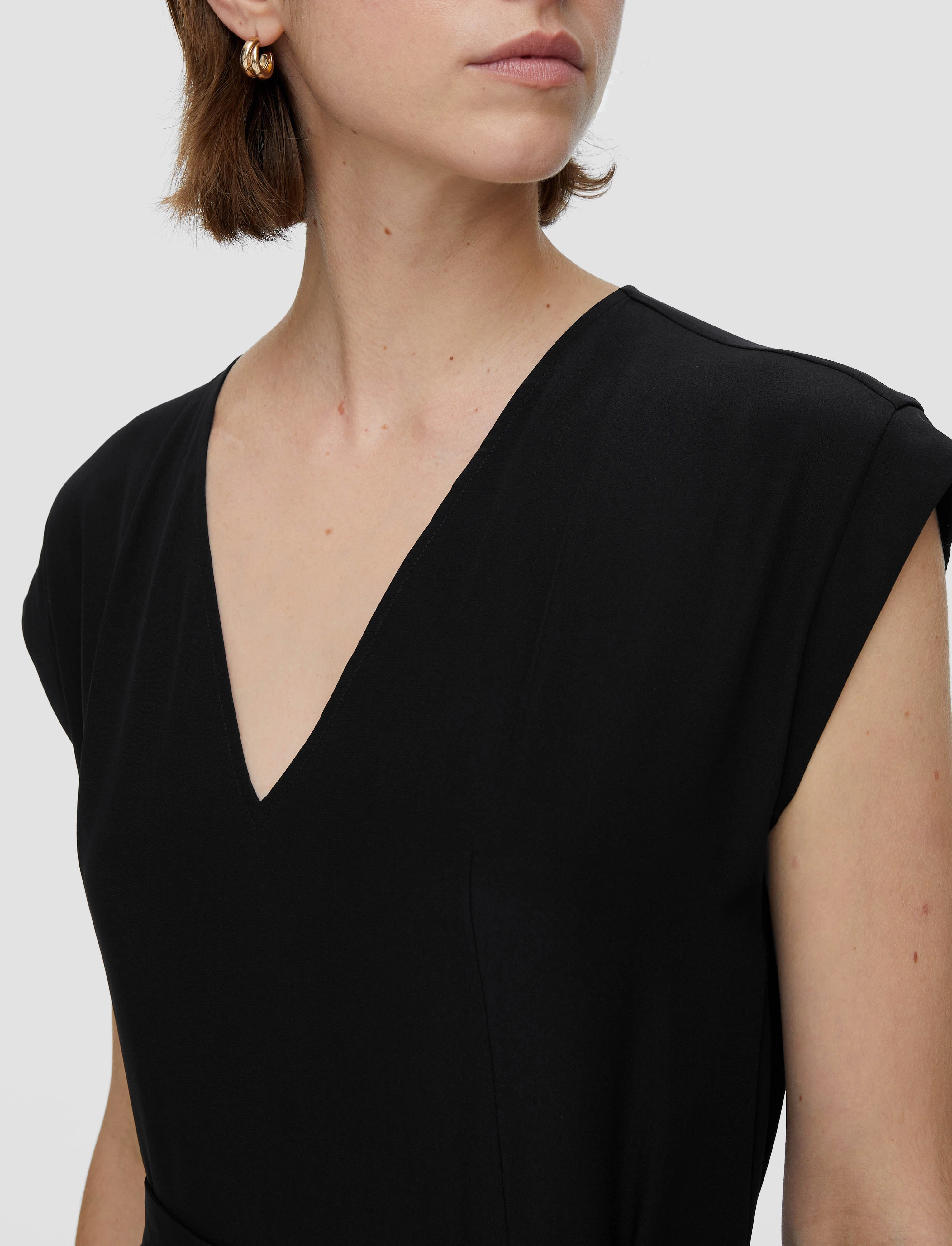 Sweet Mood Sophisticated Fit Silk Crepe de Chine Goodman Dress