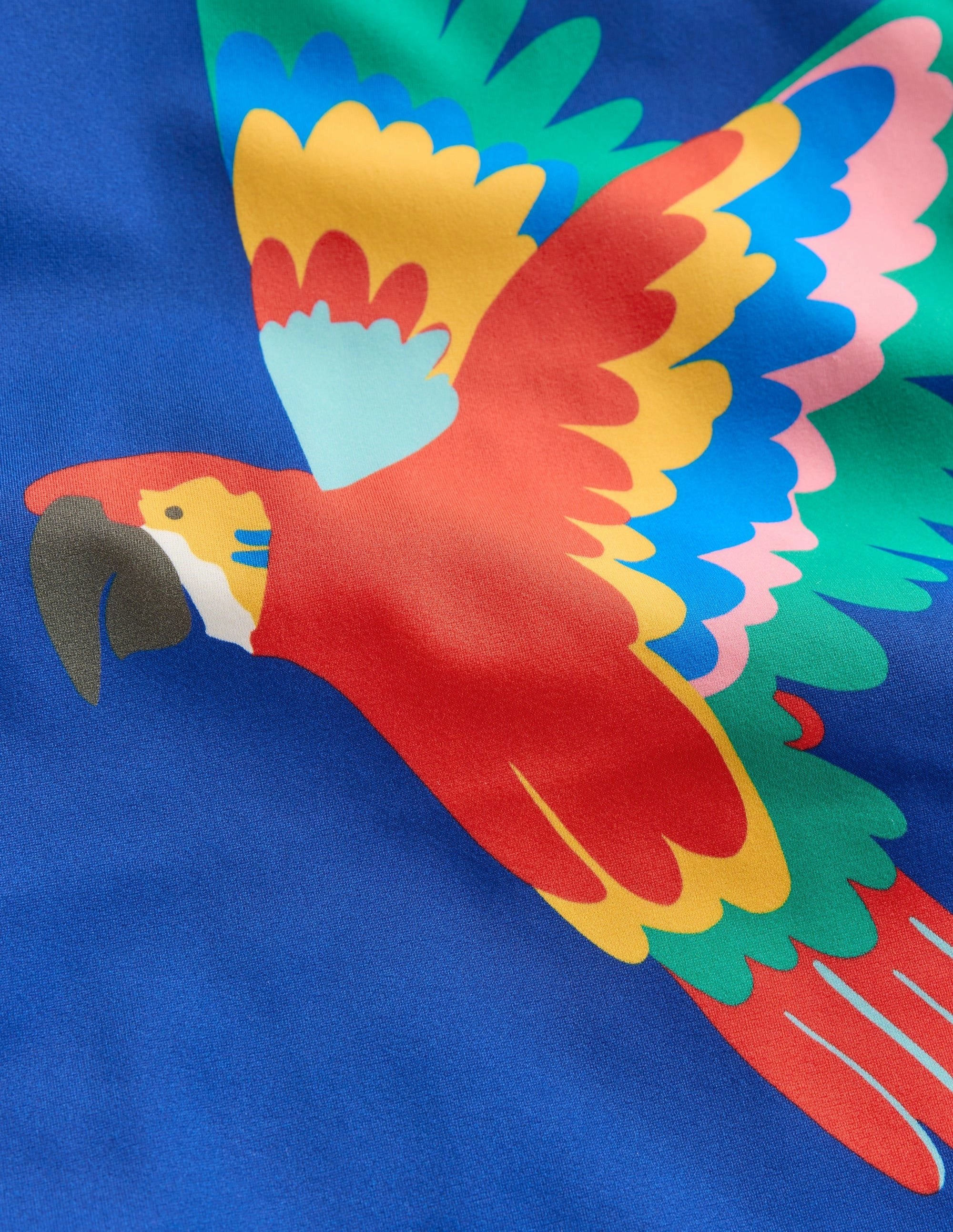 Logo Rash Vest-Multi Rainbow Parrot Seaside Look