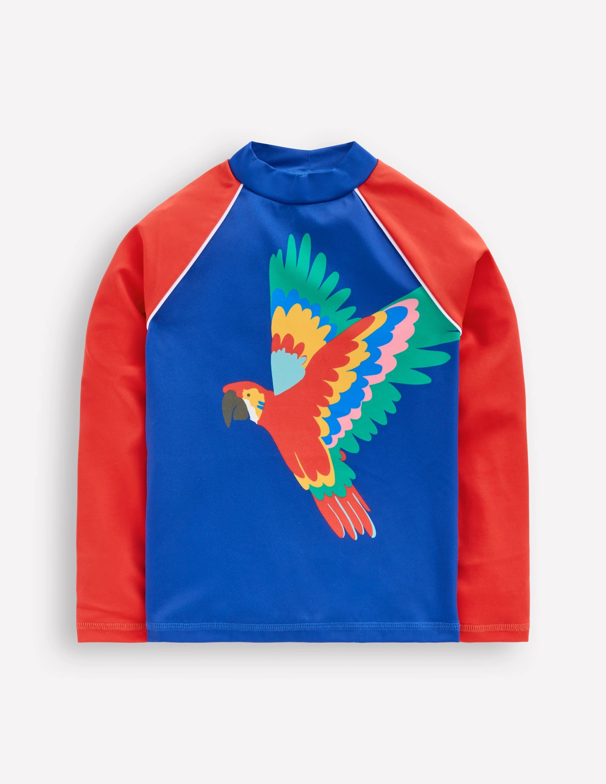 Vacation Pack Logo Rash Vest-Multi Rainbow Parrot