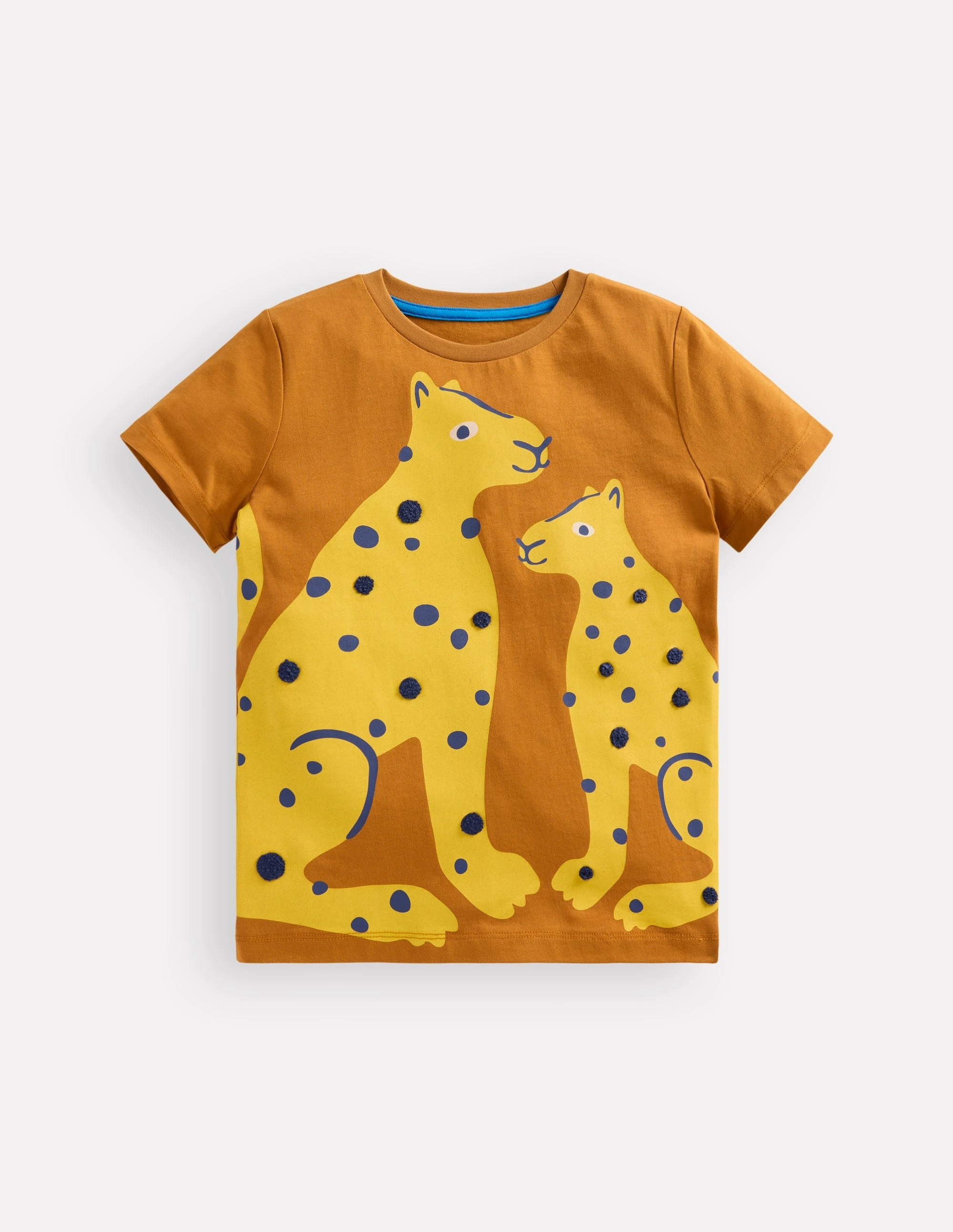 NoSlip Grip HypoallergenicMaterial Fun Graphic T-shirt-Cathay Spice Leopard