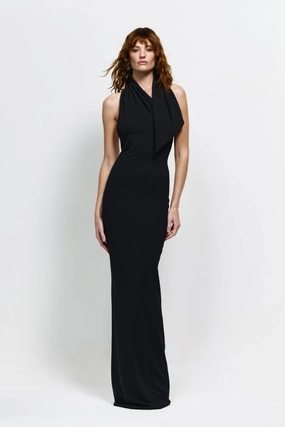 Essential Piece Casual Lines Carlson Gown Black