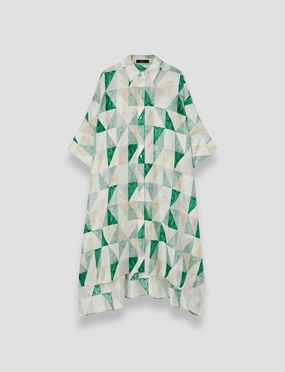 Dania Marble Print Silk Dress Warm Base Weekend Favorite