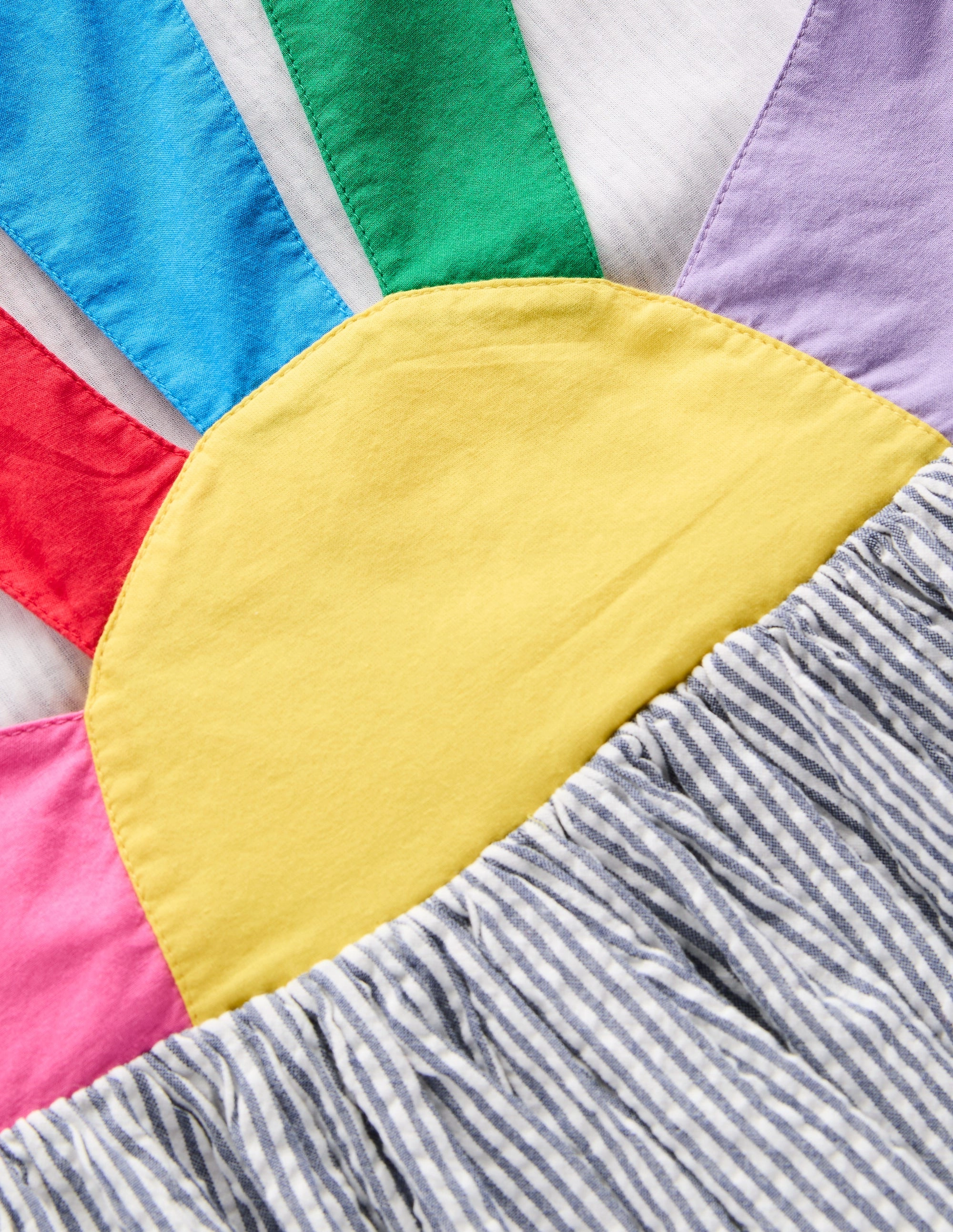 Casual day-to-night piece Zadie Applique Back Dress-Navy/ Ivory Stripe Sunray