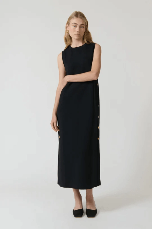 Selena Tunic Long Black Delicate Touch