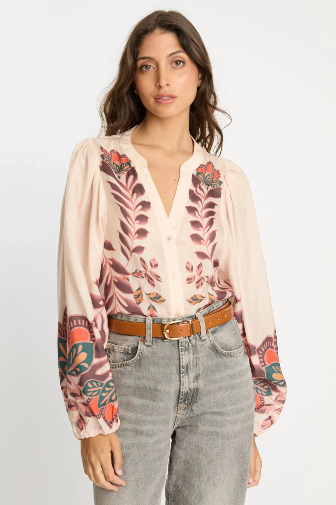 Selene Top in Copper Orchard Fashion Layer Back Glow