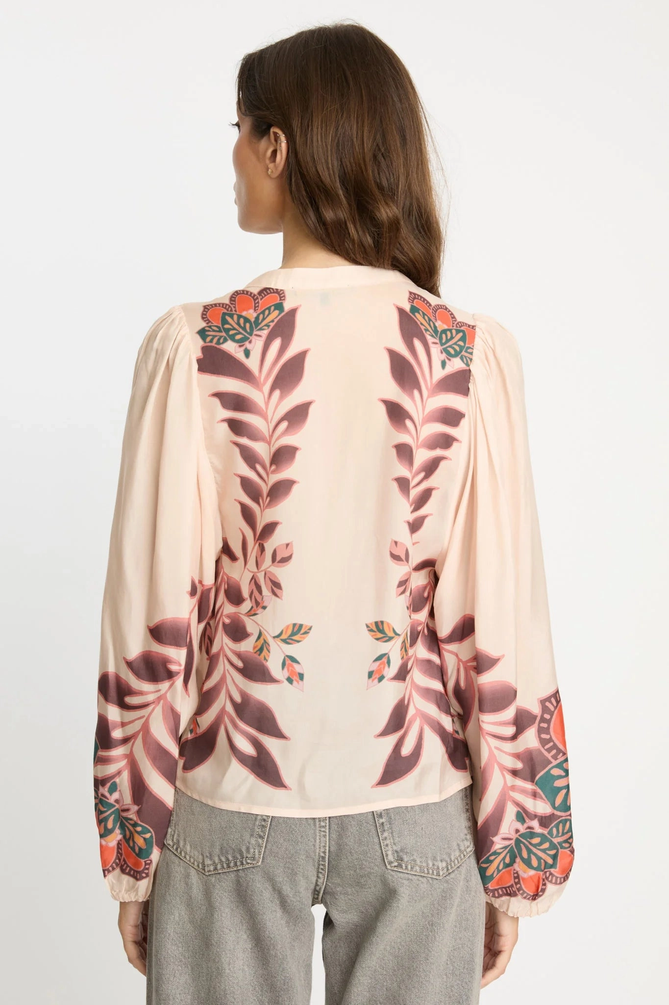 Minimal Harmony Fashion Layers Selene Top in Copper Orchard