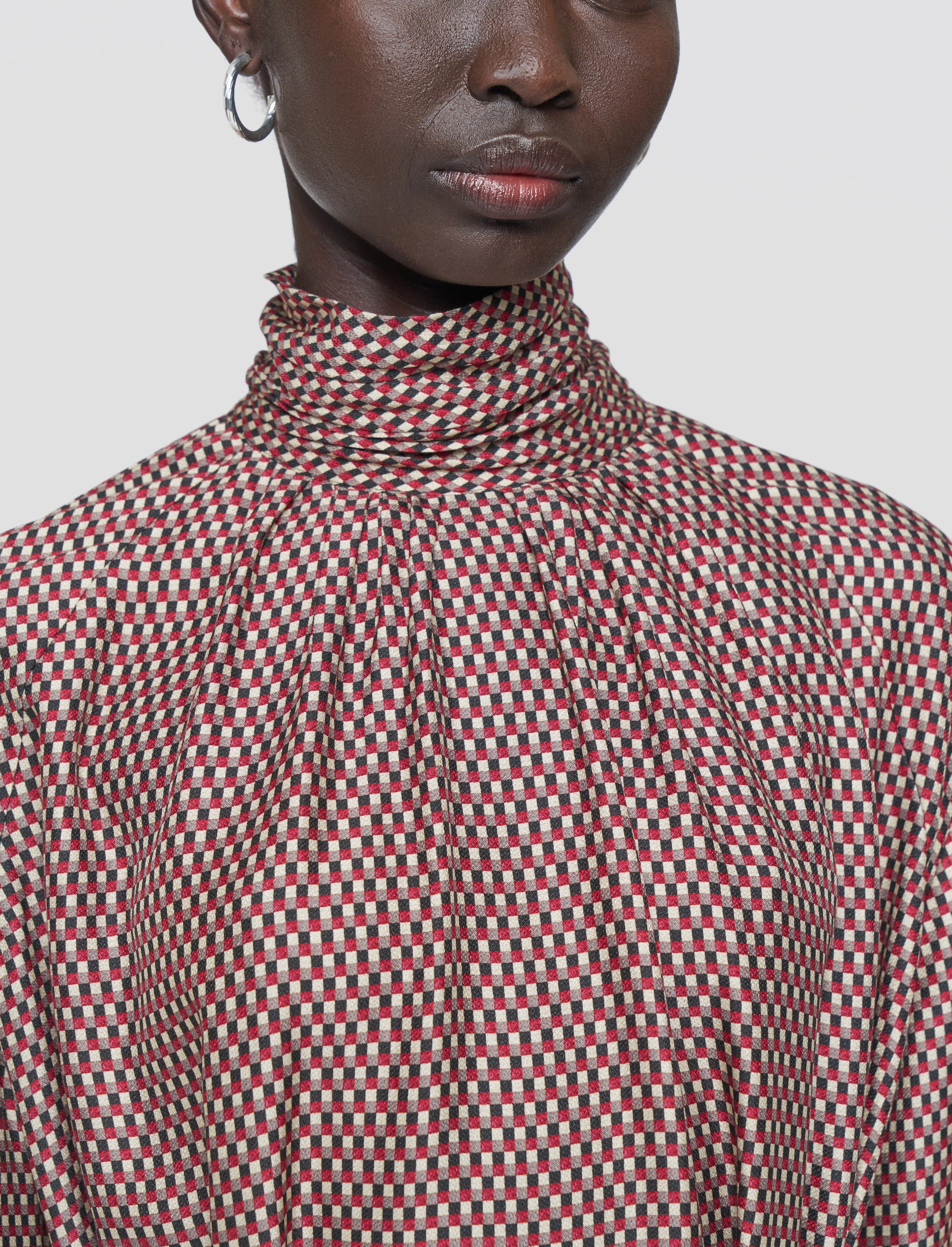 Spring-Season Agata Printed Silk Blend Dress