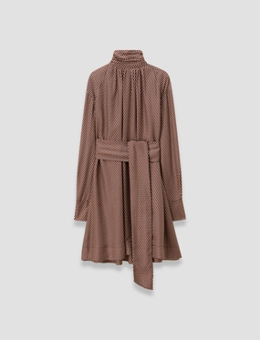 All-Day Comfort Wear Timeless Touch Agata Printed Silk Blend Dress