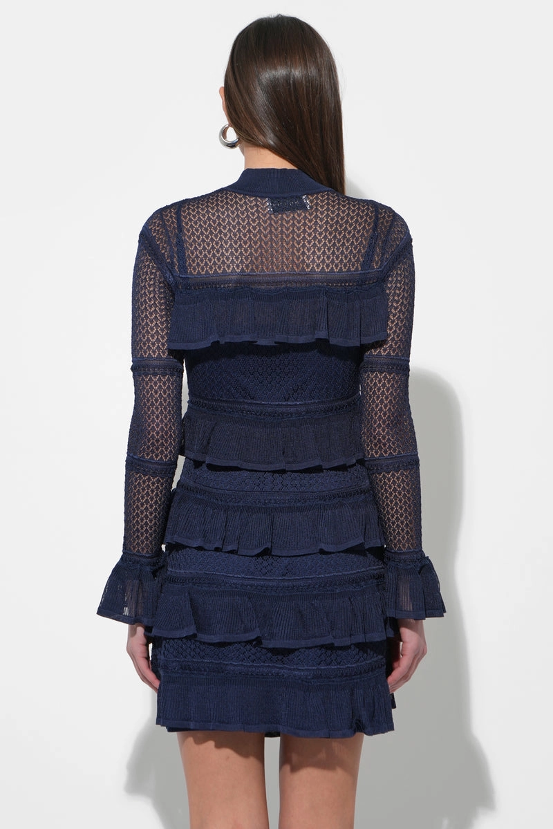 SERA RUFFLED TIERED MINI DRESS Smart Piece Minimal Outfit