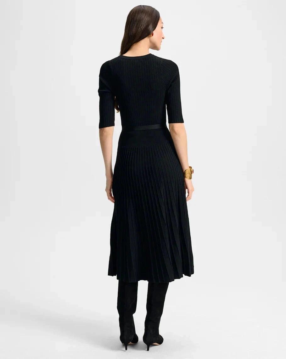 Relax Flex Elthea Belted Midi Dress Black