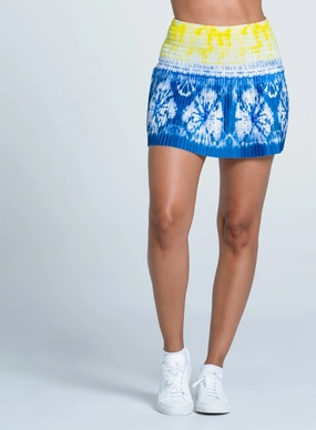 Breathable Wearable Shibori Wave Skirt-14"