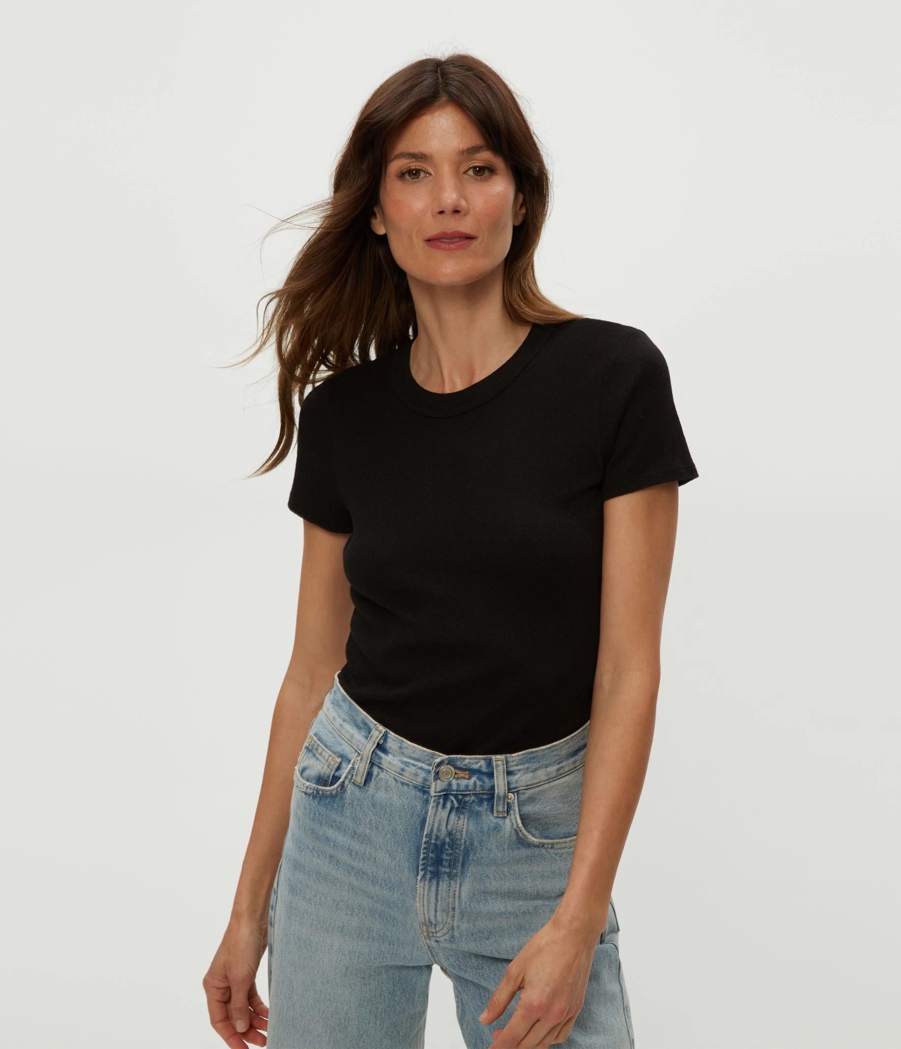 SHINE SHORT SLEEVE CREW DoubleStitchedSeams