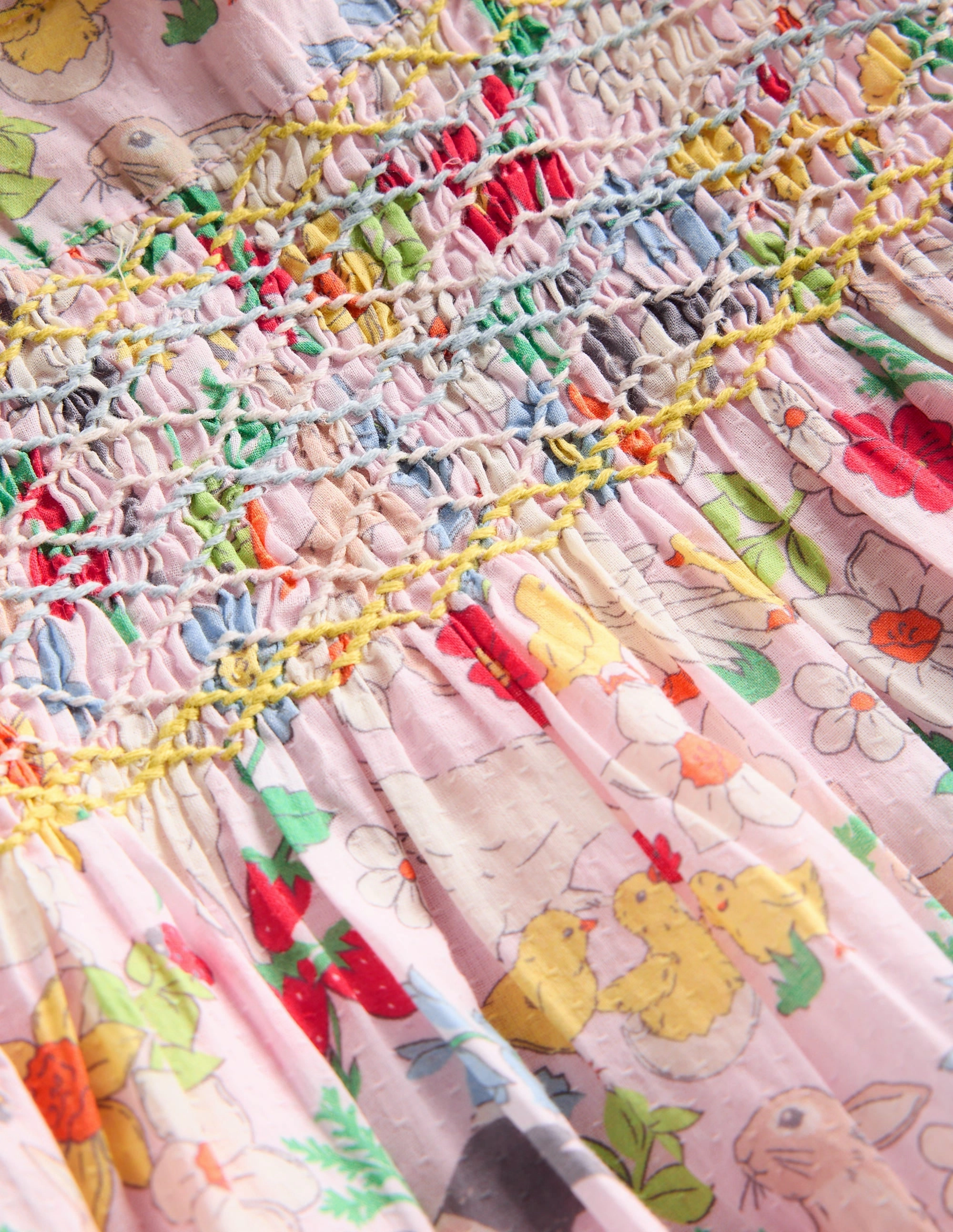 Spring Ready Adeline Smocked Dress-Lilac Spring Meadow