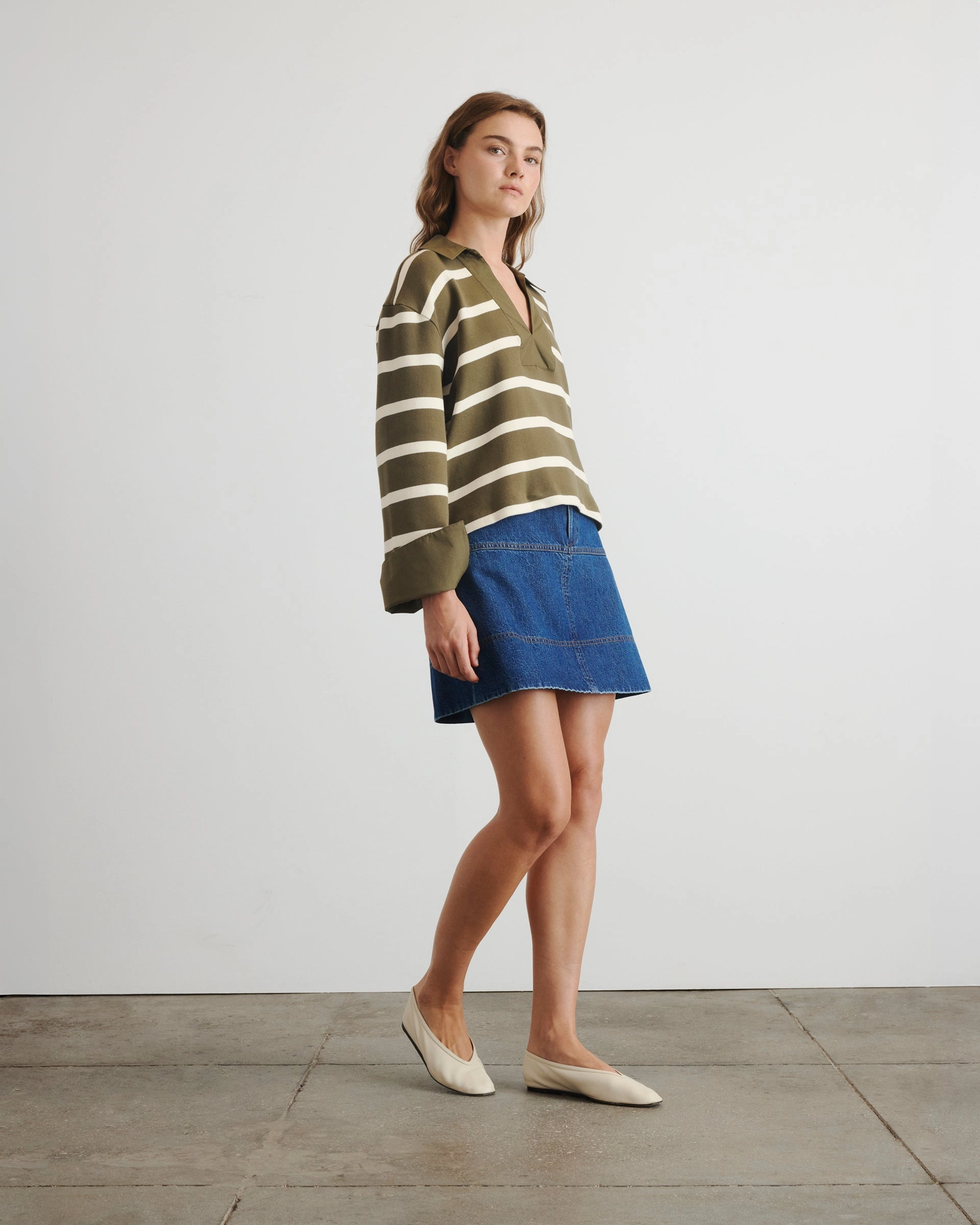 Wrinkle resistant fabric Simple Comfort Short Hudie Skirt