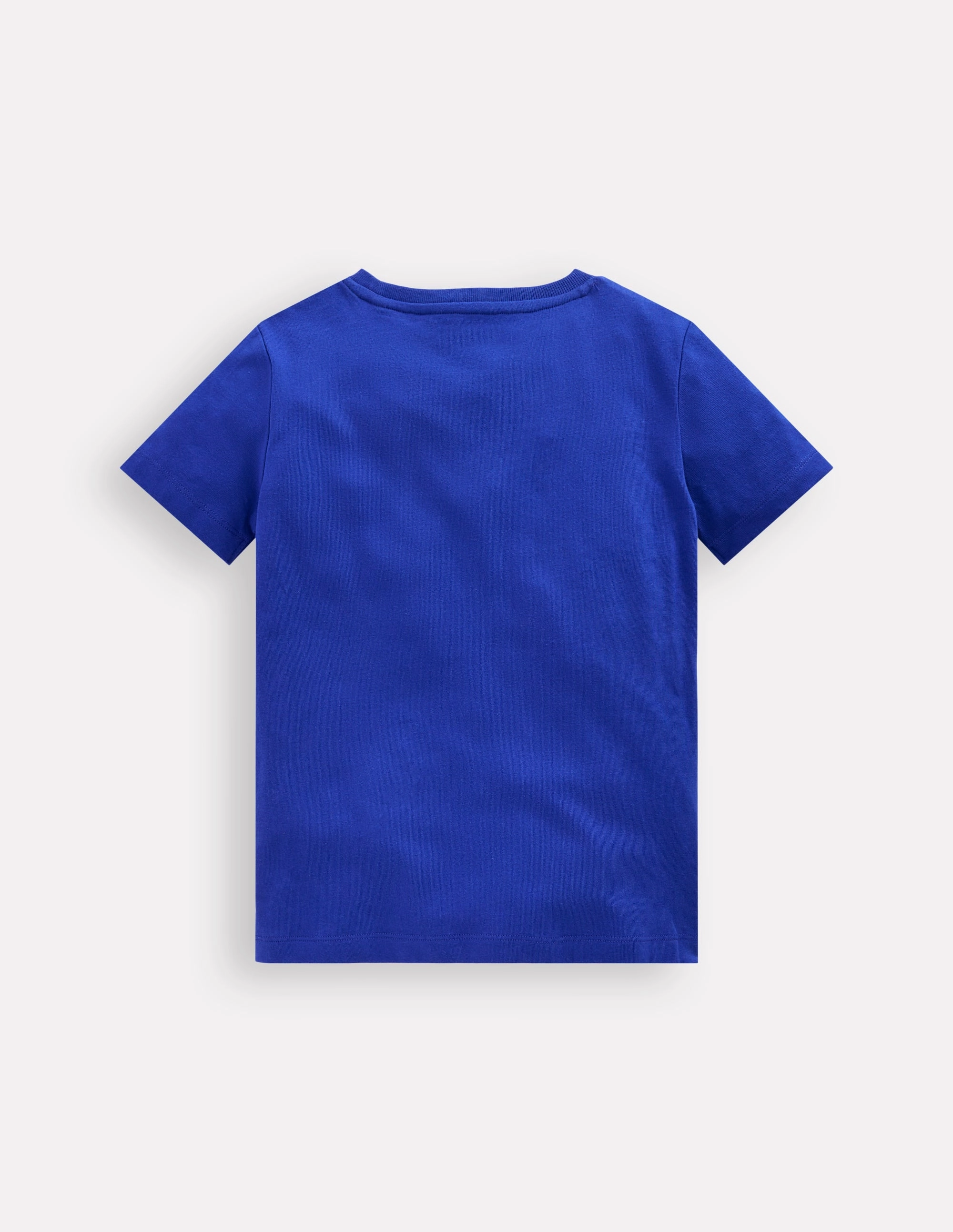Short Sleeve Boucl T-shirt-Bright Blue Turtles FullCut Shoulder NonIrritating
