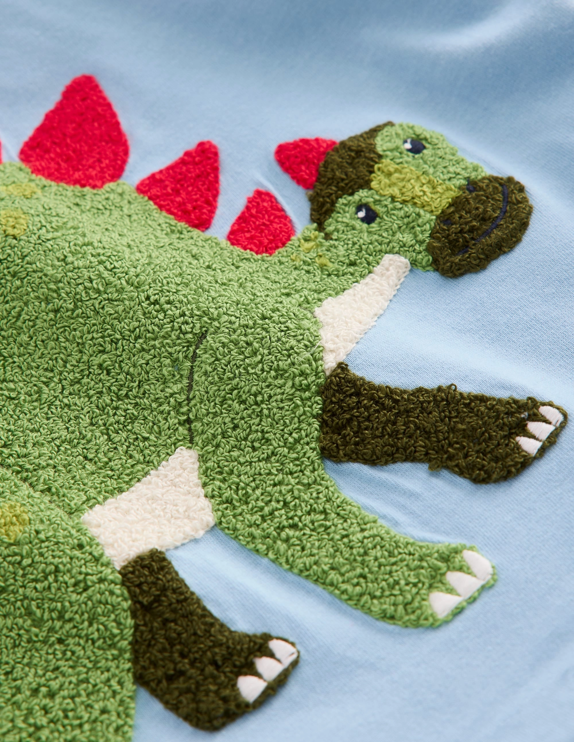 Short Sleeve Boucl T-shirt-Glacier Blue Dino Thermoregulating Fabric