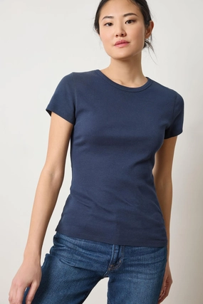 GarmentDyed Short Sleeve Crew Dark Navy