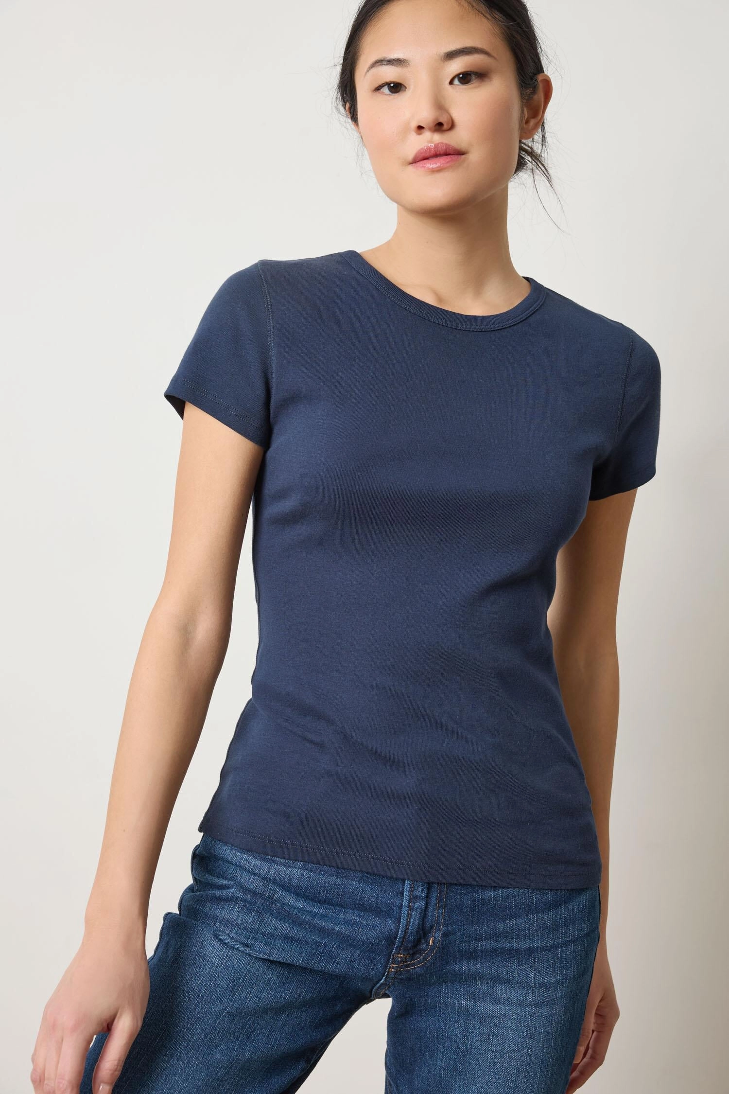 GarmentDyed Short Sleeve Crew Dark Navy