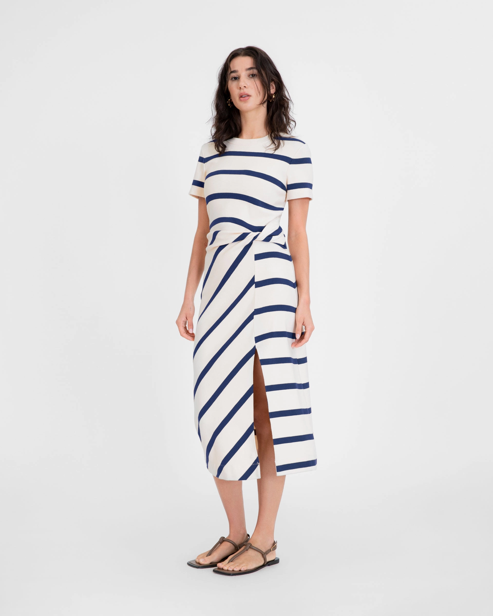 Short Sleeve Striped Cody Dress Vacation Outfit Cozy And Stylish