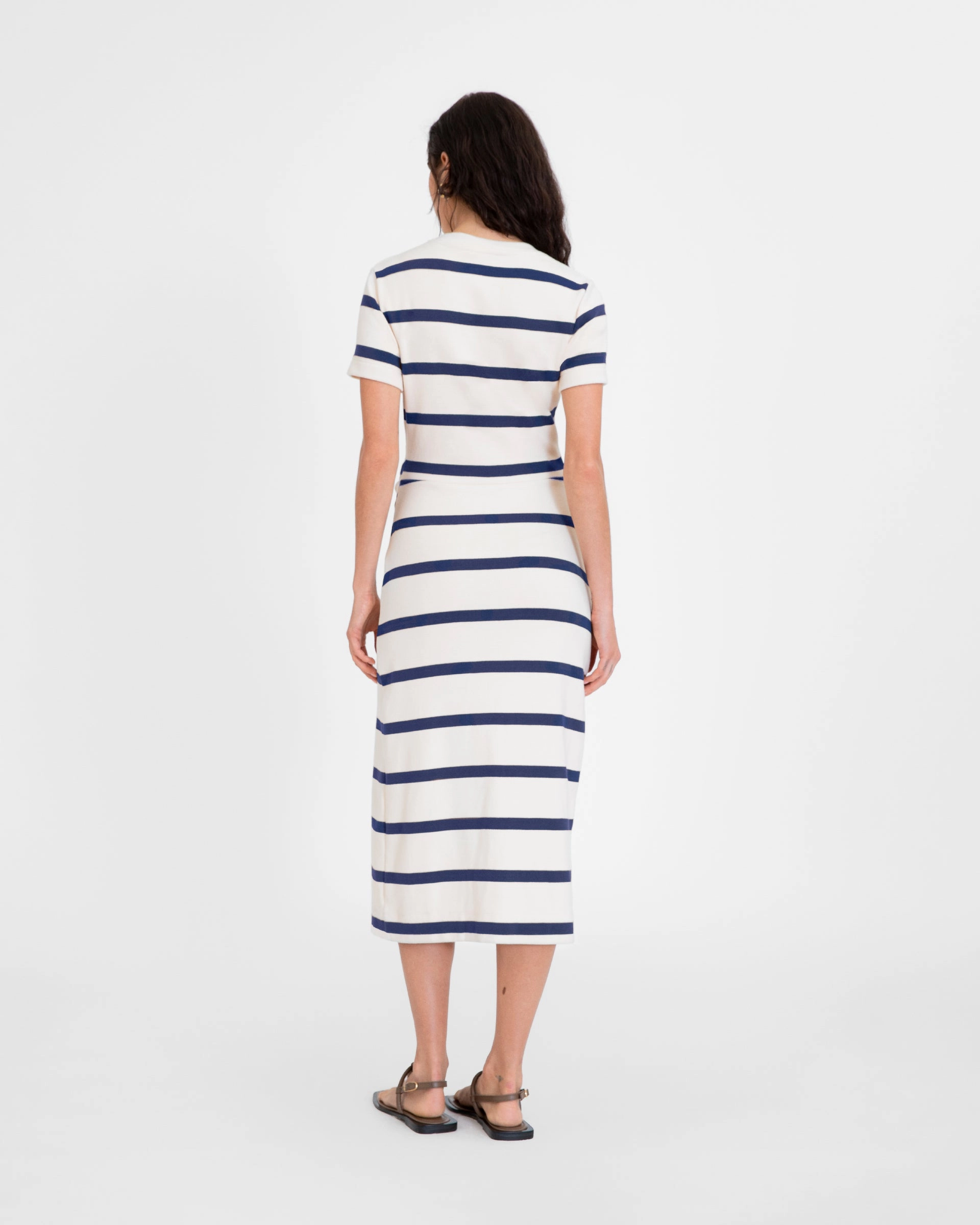 Short Sleeve Striped Cody Dress Casual Silhouette
