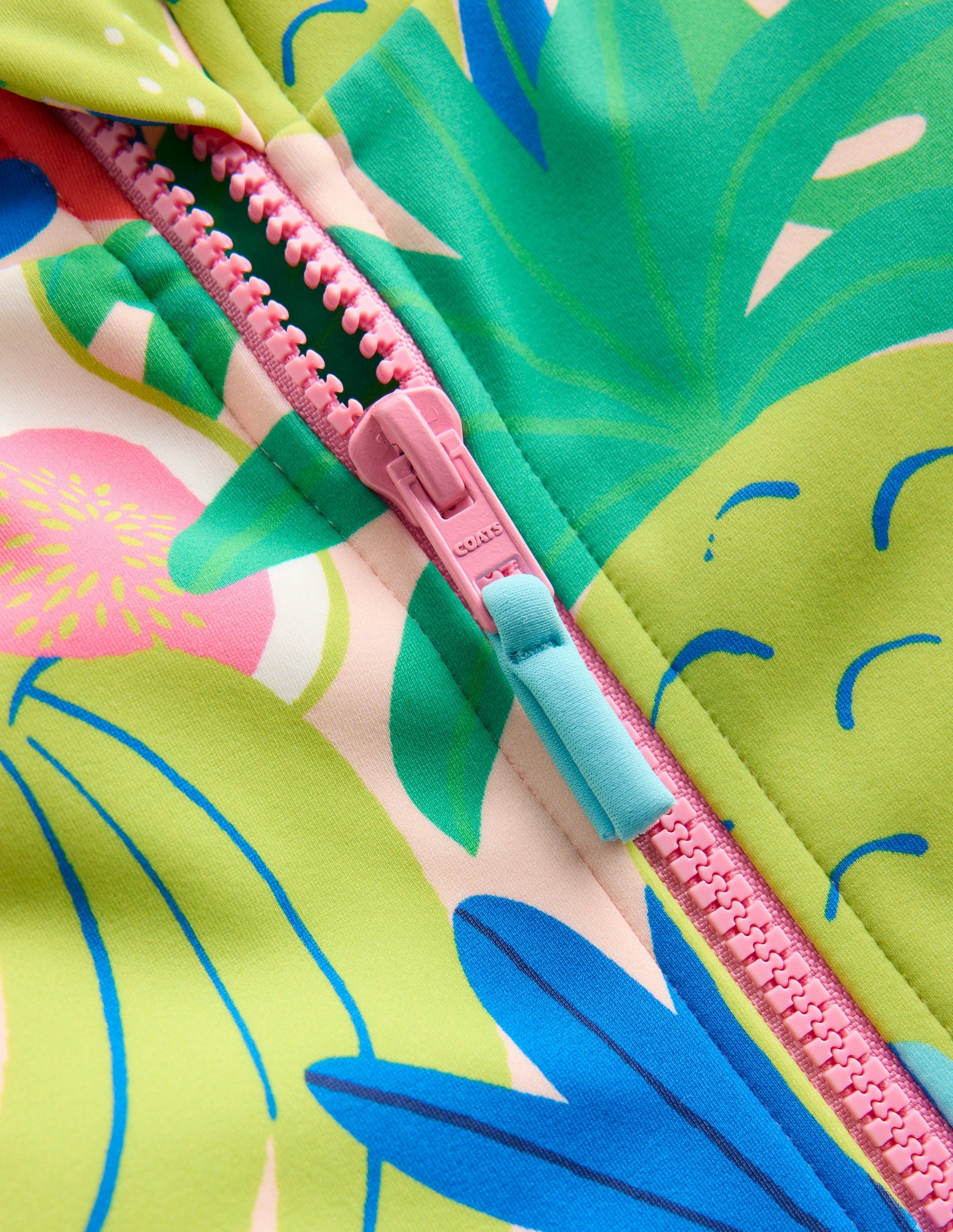 Short-sleeved Swimsuit-Multi Tropical Fruit Abrasion Resistant Material