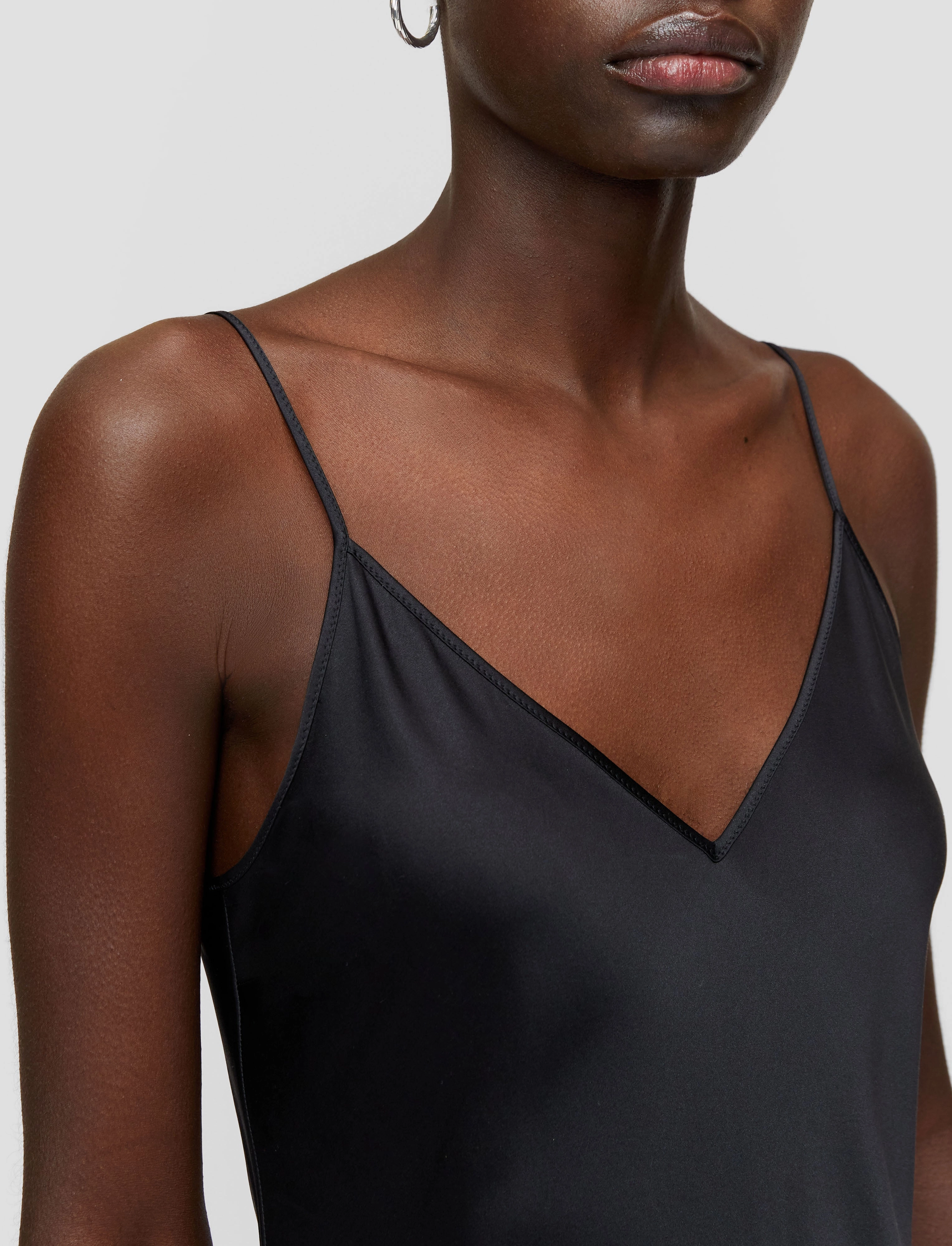 Silk Satin Clea Dress Metallic-Shine