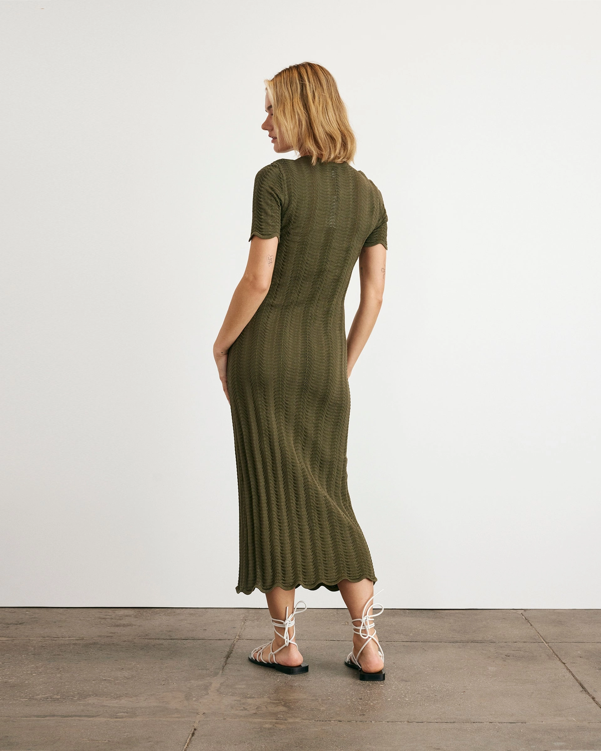 Chic Mom Subtle Texture Leighton Dress