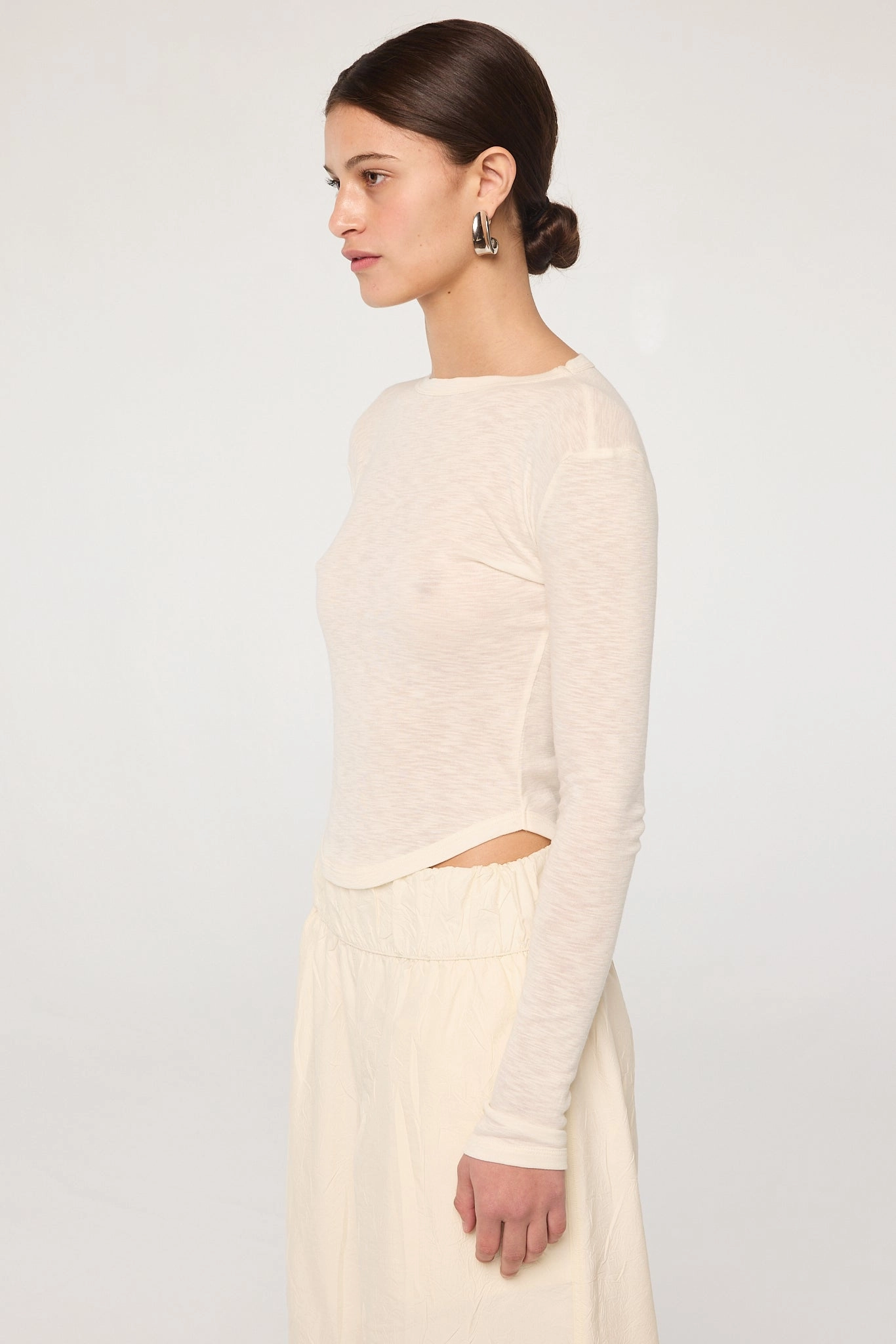 SIMON LONGSLEEVE SLUB VNeckline