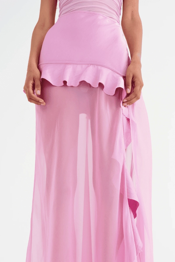 Delilah Maxi Dress Bubblegum soft fit Cool Touch
