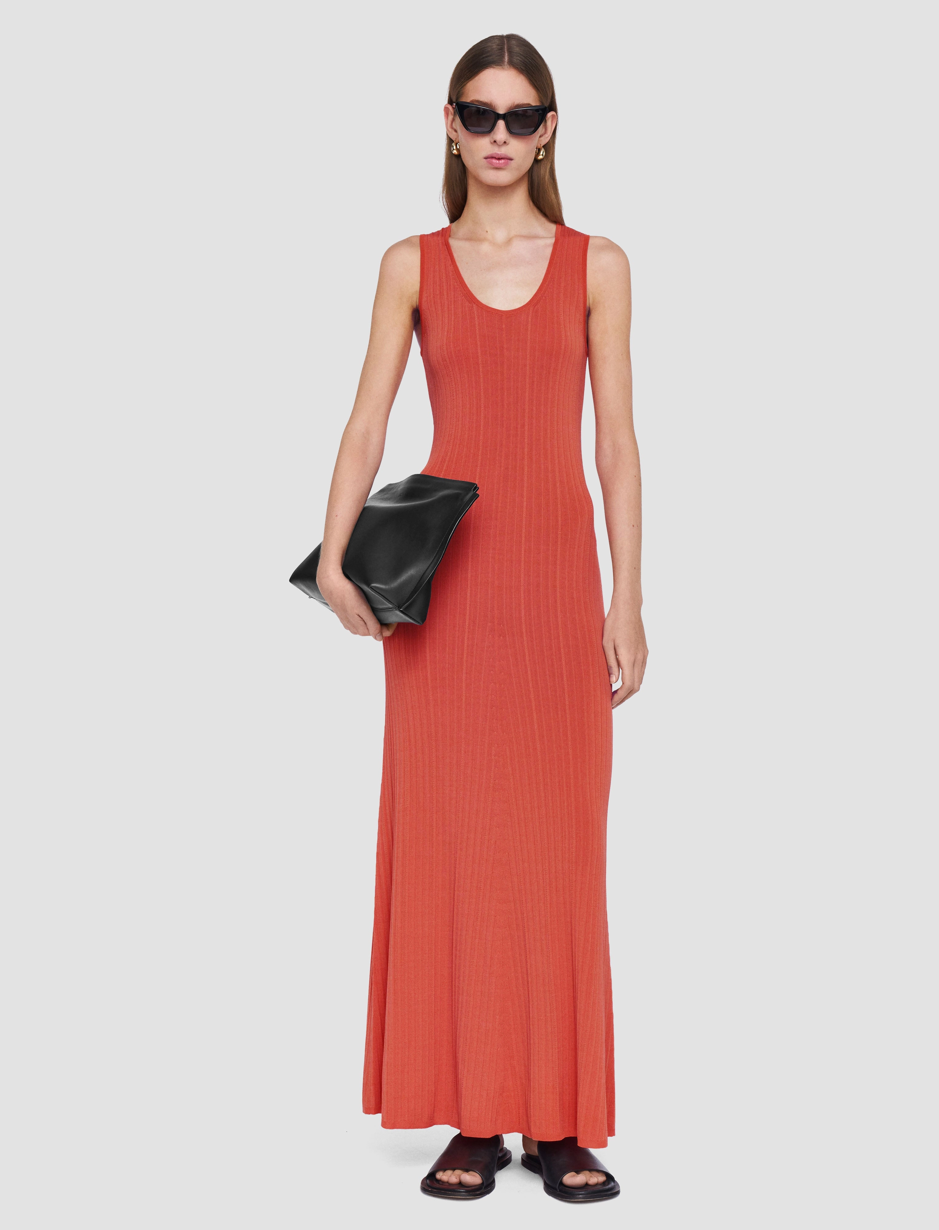 Viscose Rib Knit Dress Spring Vibe